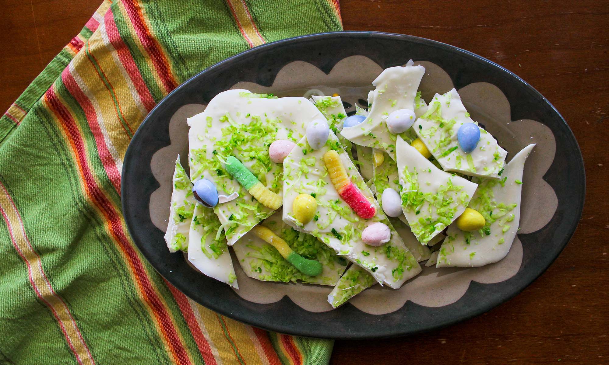 A plate of Easter bark.